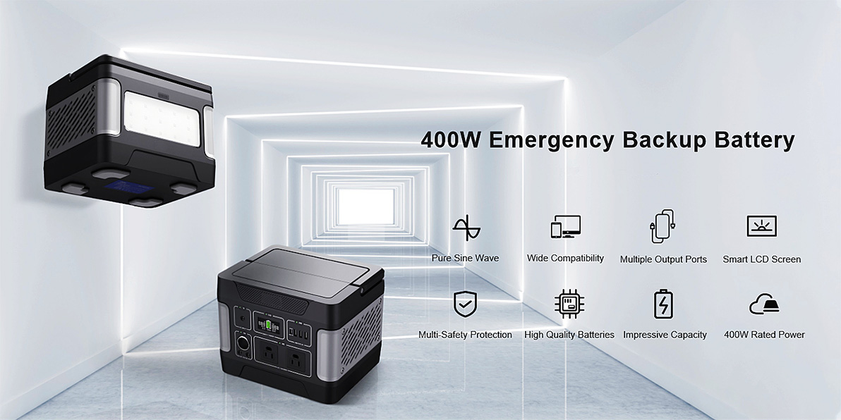 400W Energiespeicher-Notstrom-Solargenerator zum Aufladen